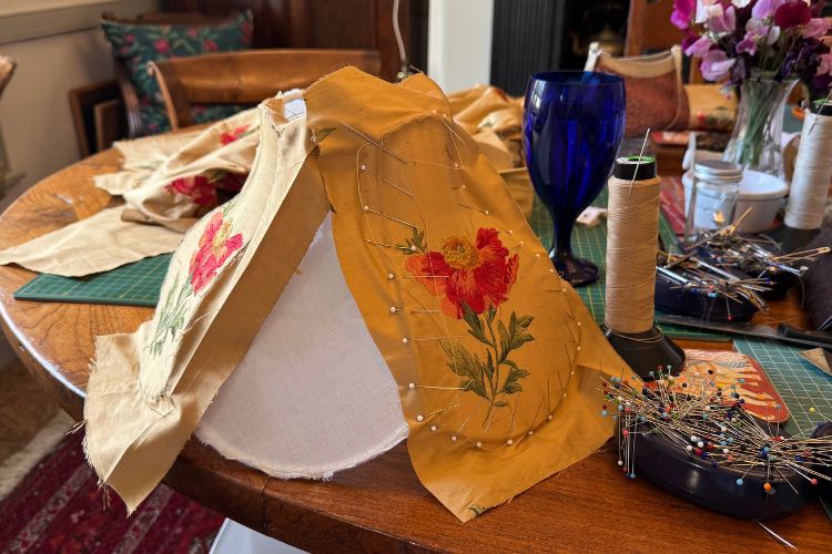 Handmade Pleated Lampshade by JSInteriorsUK